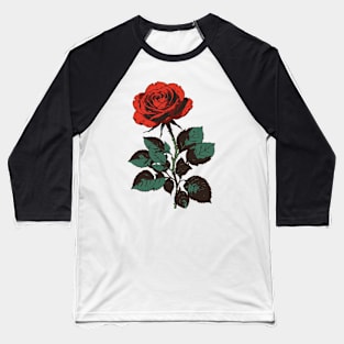 Blooming in Vintage Red Baseball T-Shirt